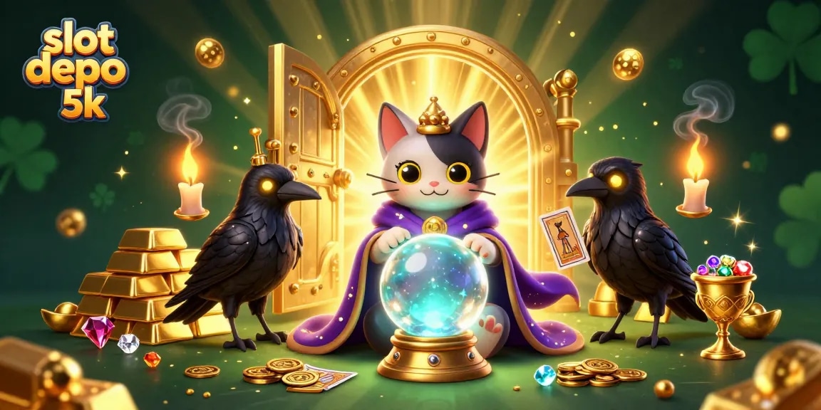 Experience thrilling gameplay in slot depo 5k with mystical characters and vibrant casino elements.
