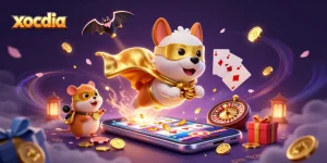 Engage with exciting xocdia gameplay, featuring vibrant characters and dazzling casino elements.