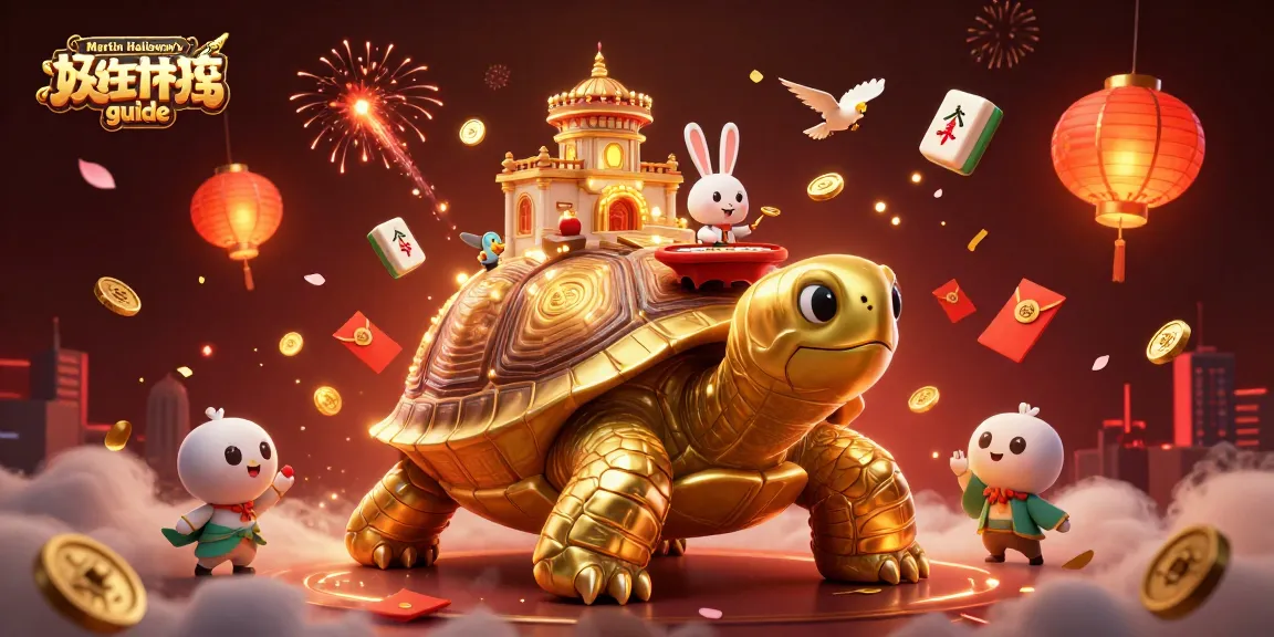 Experience Martin Holloway’s betting guide with a whimsical casino scene featuring a golden tortoise and vibrant elements.